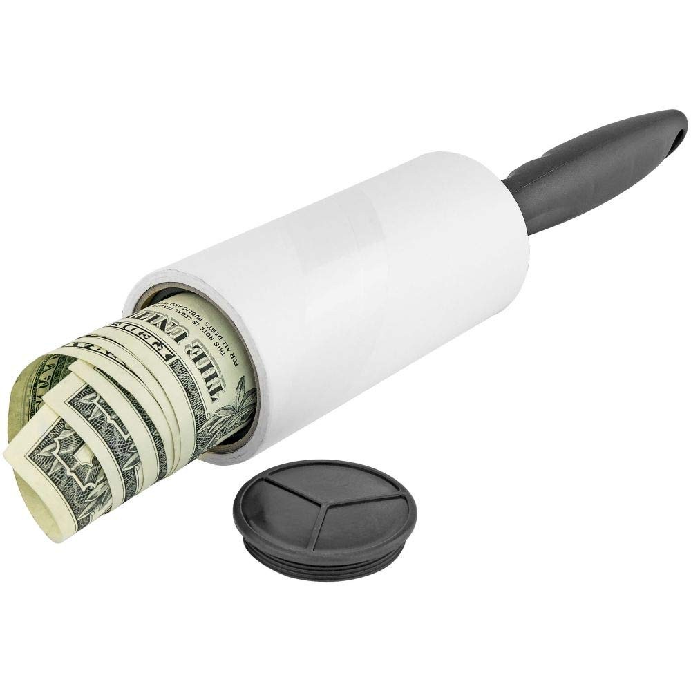Lint Roller Diversion Safe – Hidden Secret 3.30” x 1.30” x 1.30”, Black