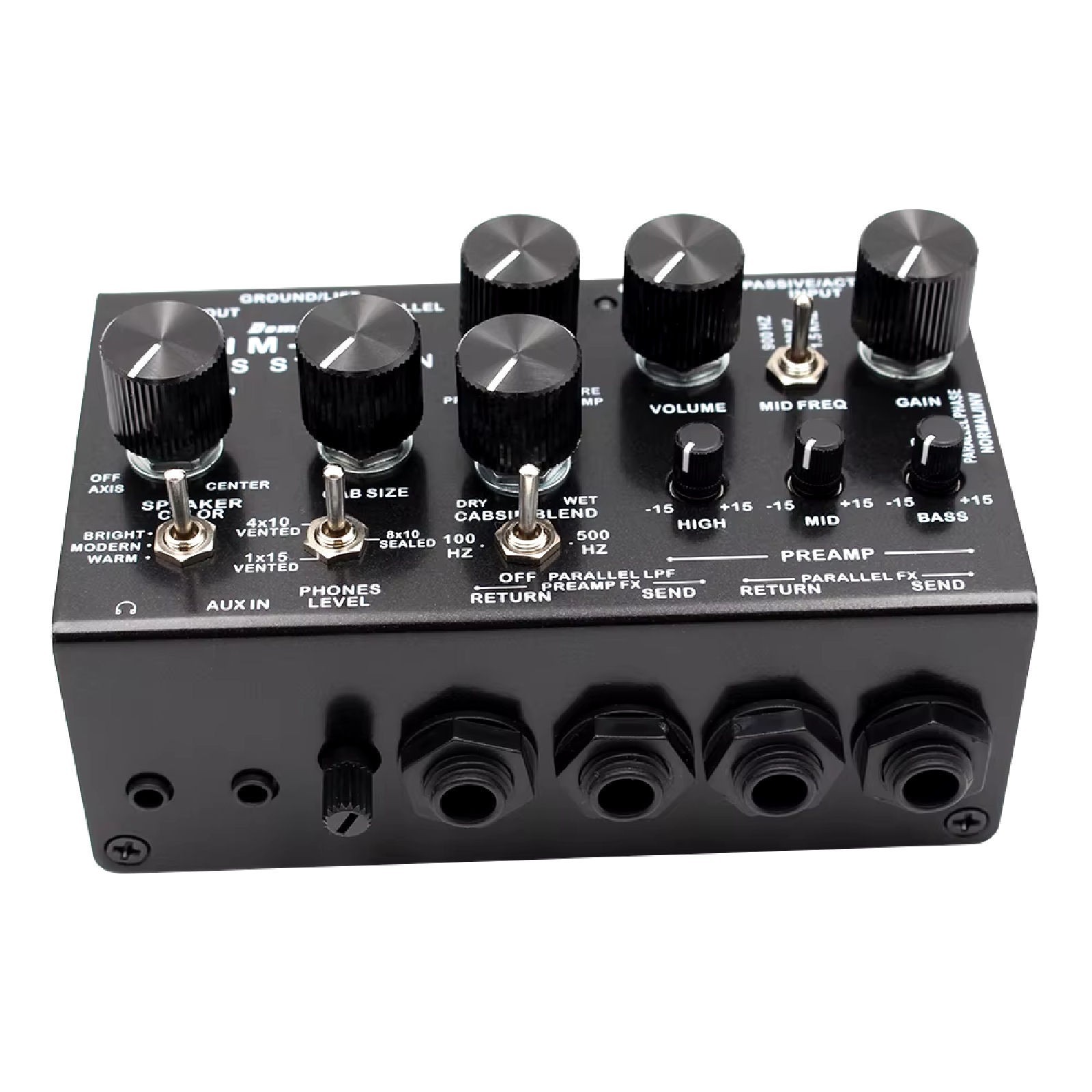 Demonfx SIM-AMP Simplifier Bass Station Preamp Simulator, Power Amp SIM, Stereo