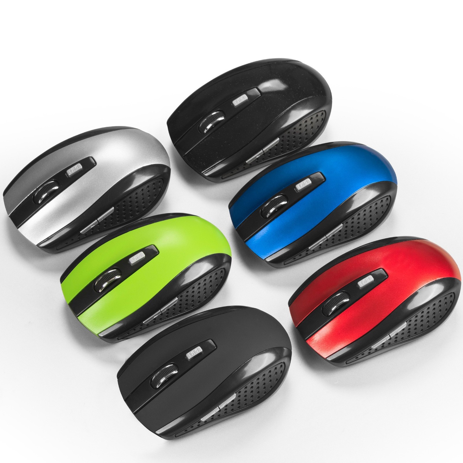 BLACK WIRELESS CORDLESS 2.4ghZ MOUSE USB DONGLE OPTICAL SCROLL FOR PC LAPTOP MAC