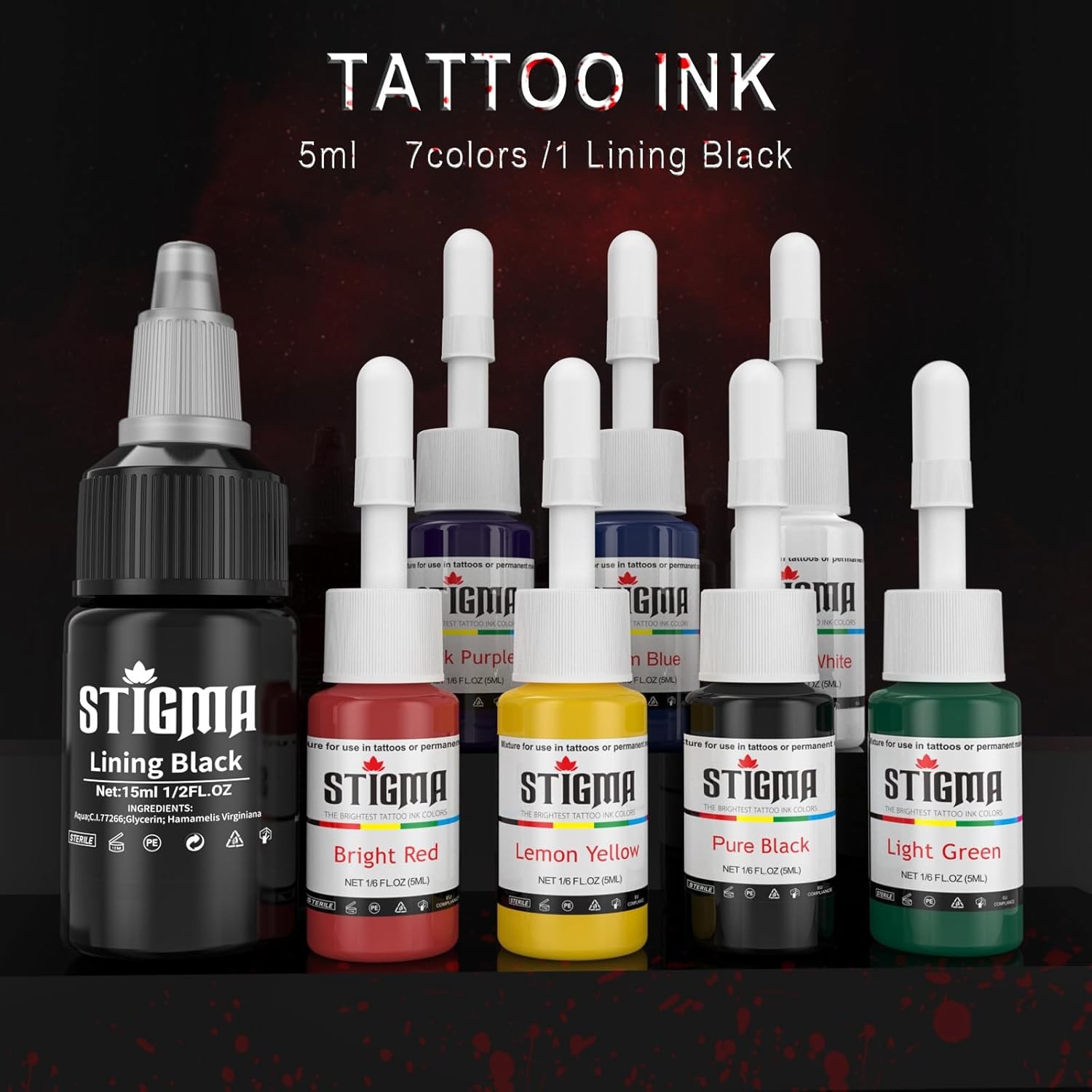 STIGMA Cordless Tattoo Gun Kit - Complete with Pro Machine Pen, Black