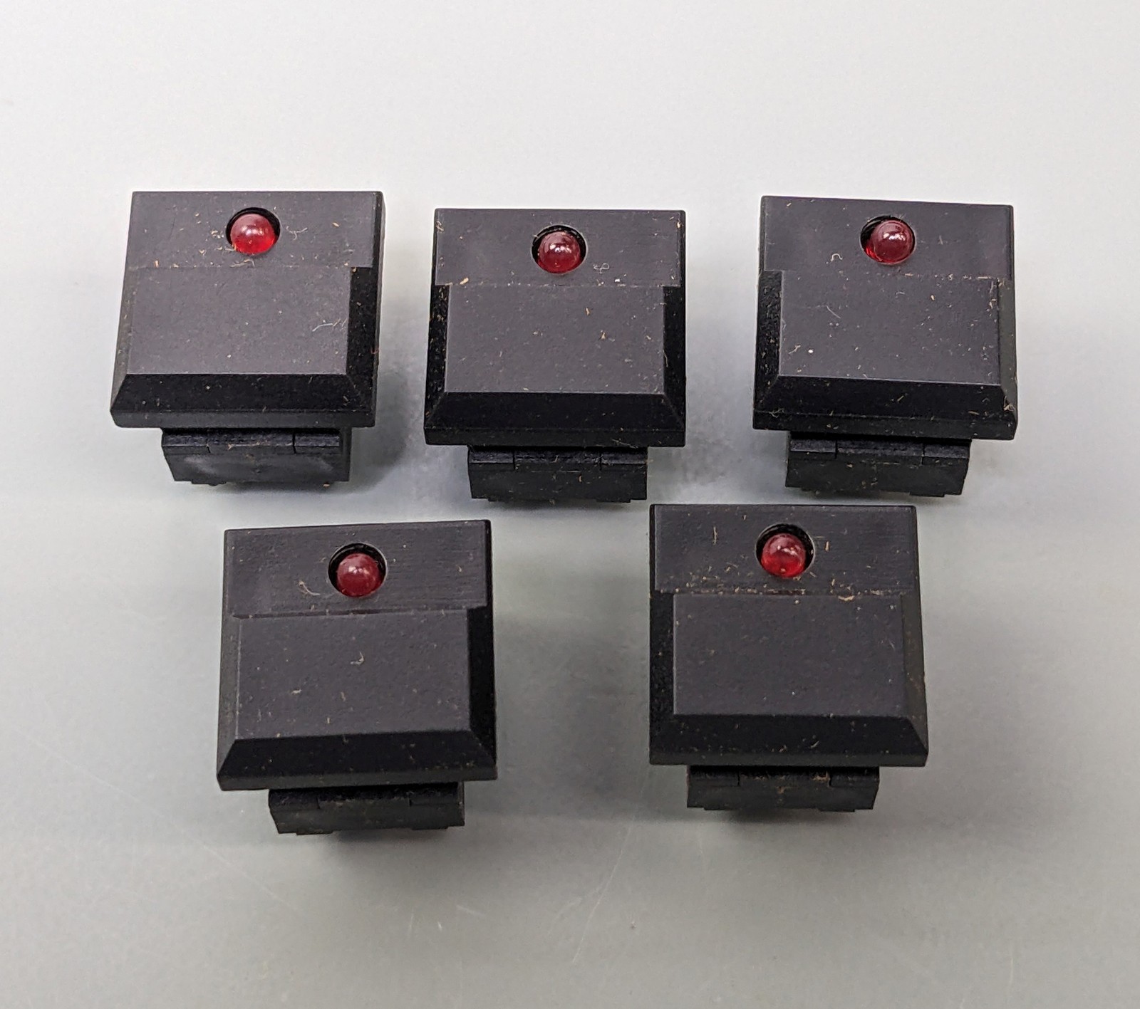 (5) Schadow Key Switches with LED, for AMS RMX16 Reverb, Others