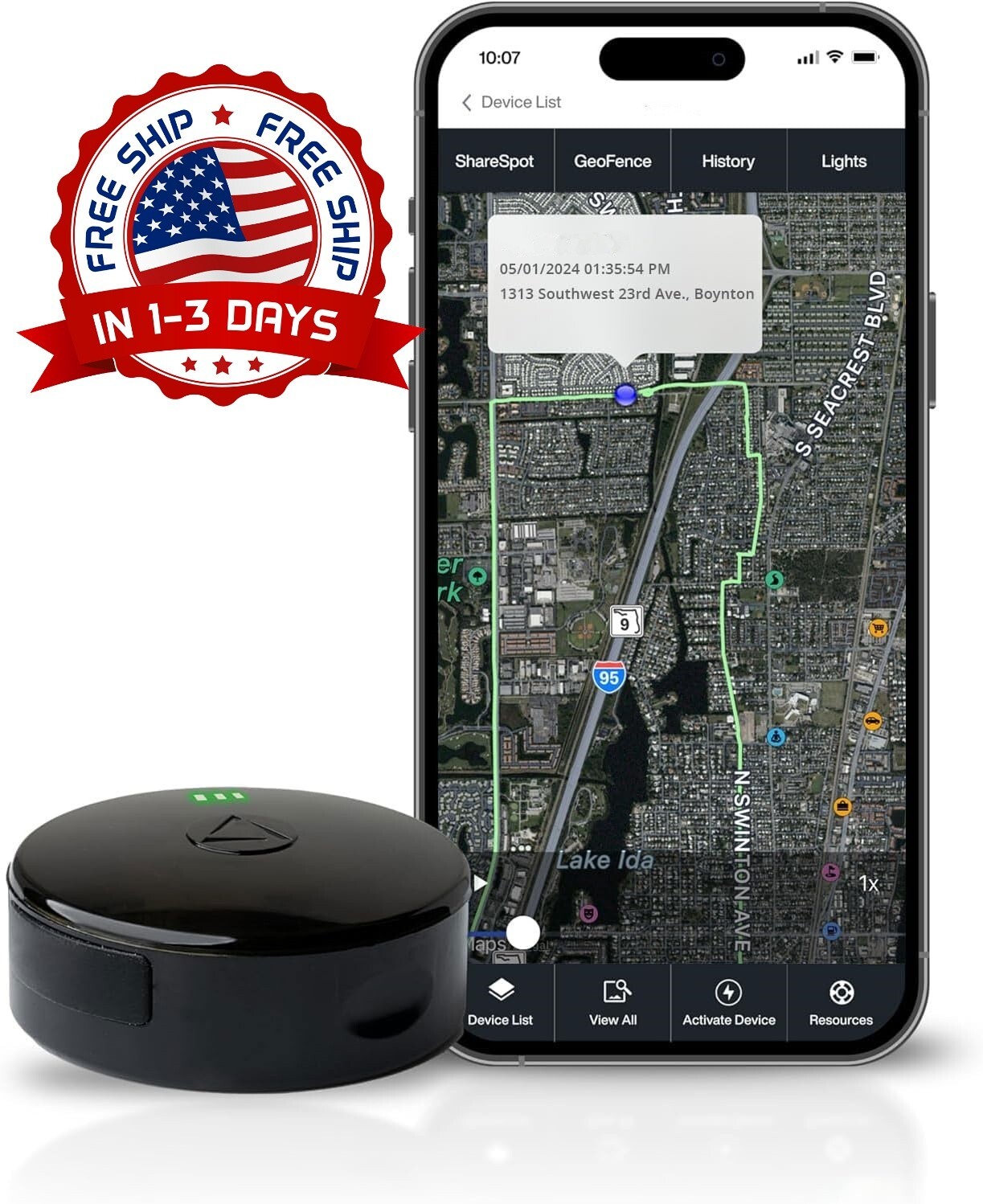 Rastreador GPS 2024 NEW Batería de larga duración magnético y resistente al agua