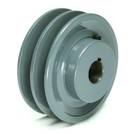 Zoro Select 2Bk47x1-1/8 1-1/8 In Fixed Bore 2 Groove V-Belt Pulley 4.45 In Od,