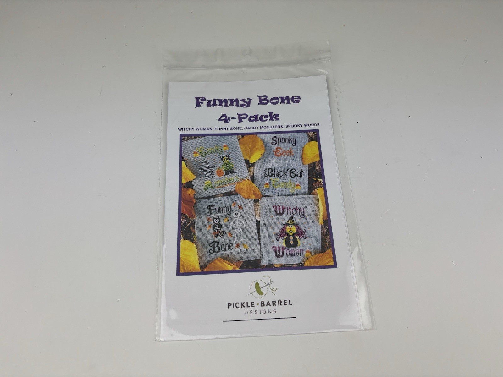 Pickle Barrel Designs Funny Bone 4 Pack Counted Cross stitch pattern 3S