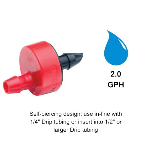 30 Pack Rain Bird Drip Irrigation 2.0 GPH Pressure Compensating Emitters