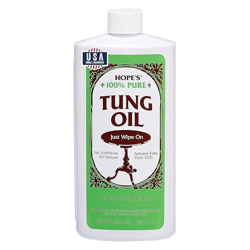 HOPE'S 100% Pure Tung Oil, Food Safe, Premium Waterproof  Assorted Colors