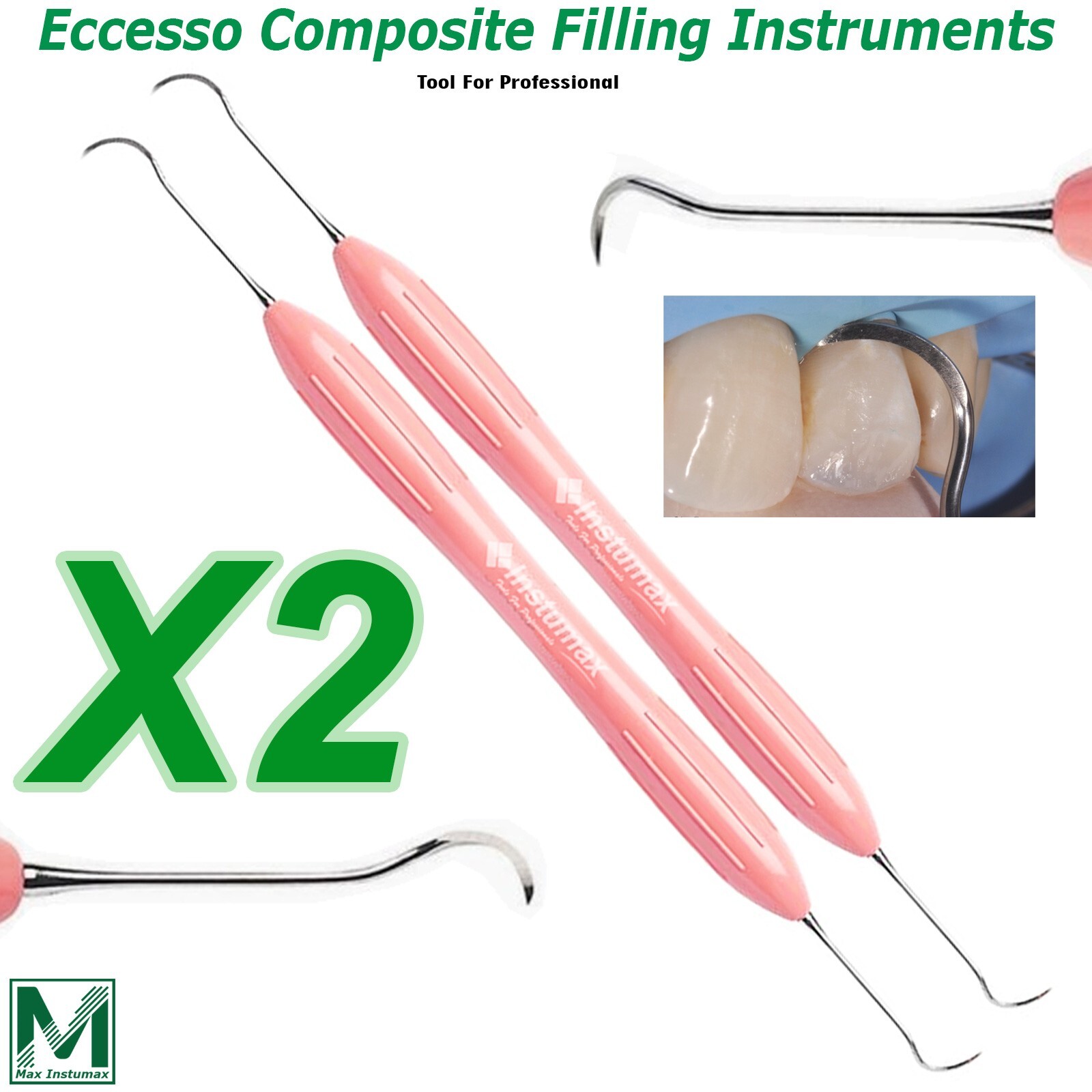 Range of Dental Composite Filling Instruments Restoration Composite Placing Tool
