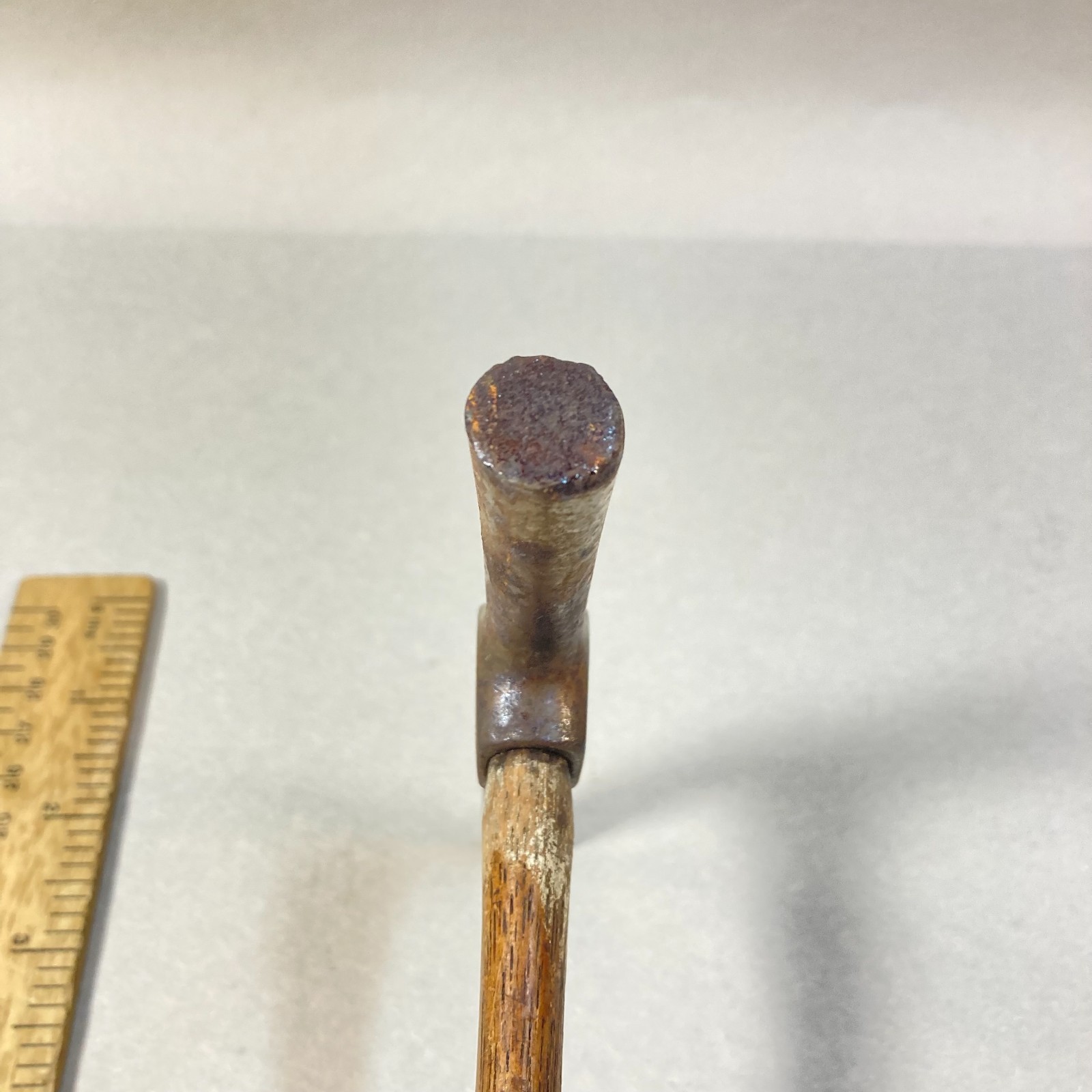 Vintage Hammer Pattern Maker Tack Nail Puller 11" Wood Handle