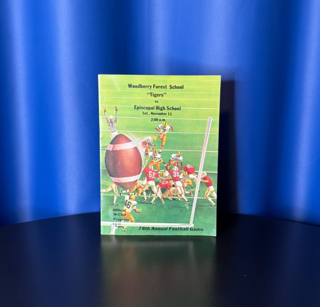 1978 Woodberry Forest School Football Program (vs. Episcopal High School) - RARE