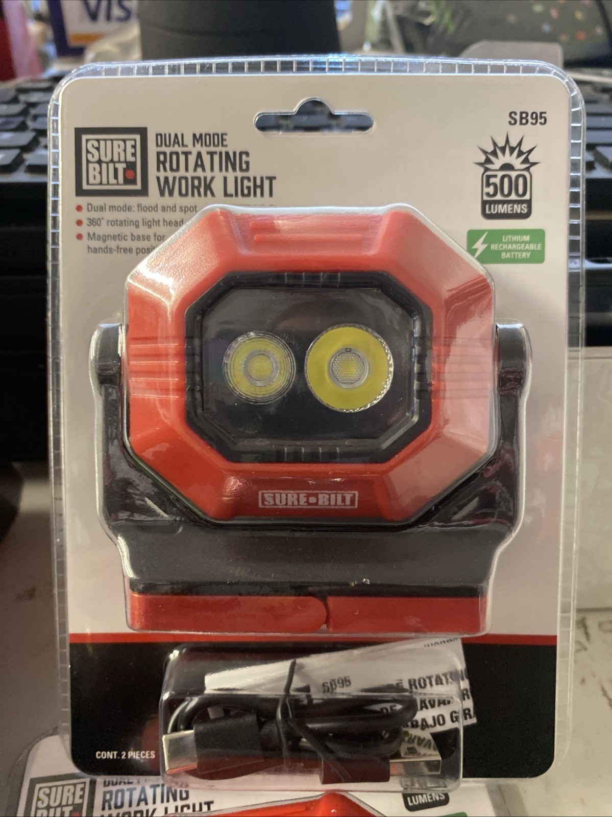 Sure Bilt Sal Mode Rotating Work light 500 lumen set Led SB95