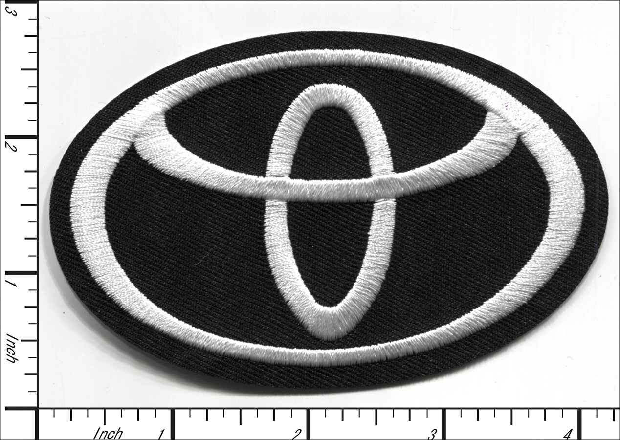 24 Pcs Embroidered Iron on patches Toyota Motors Emblem 102x67mm AP063tT2