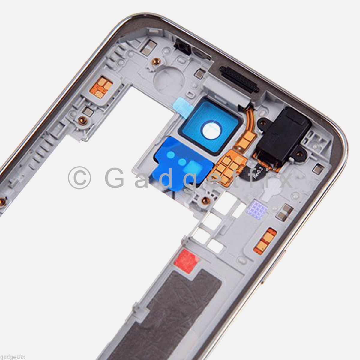 Samsung Galaxy S5 G900H G900M G9001 Back Housing Middle Frame Bezel Camera Lens