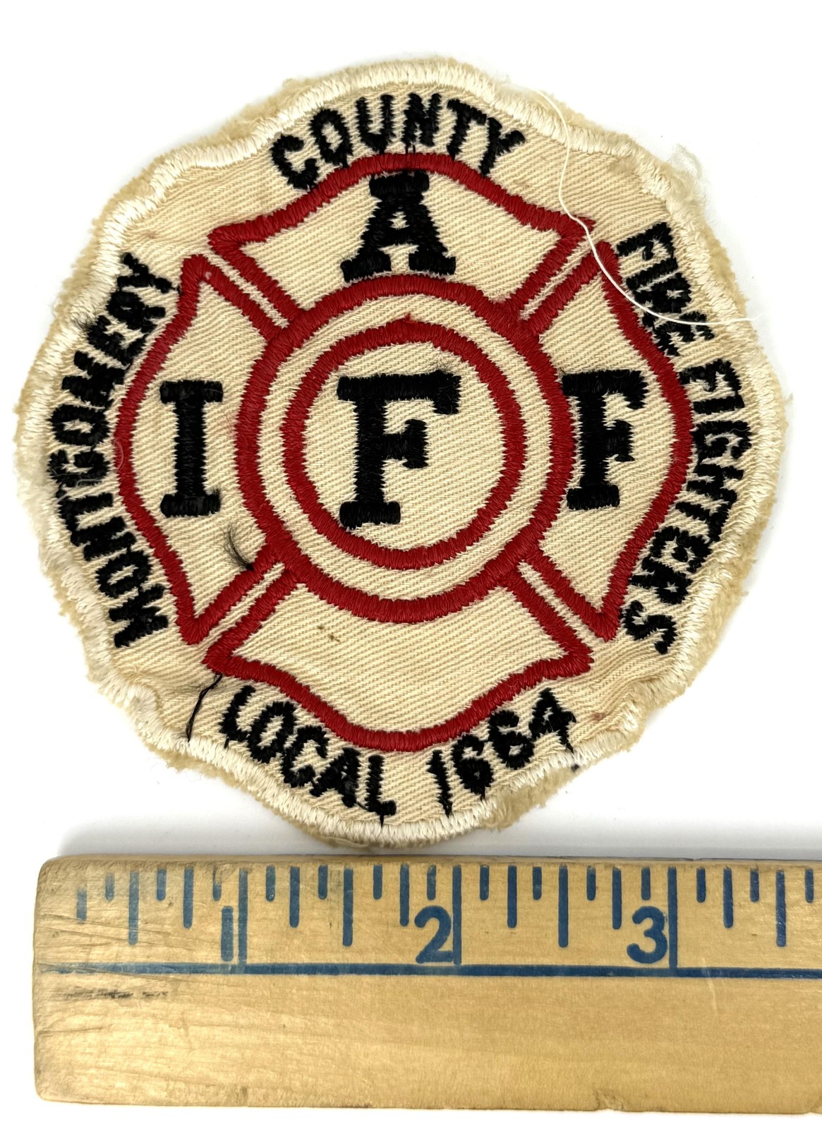 Vintage IAFF Montgomery County Maryland Fire Fighters Local 1664 Uniform Patch