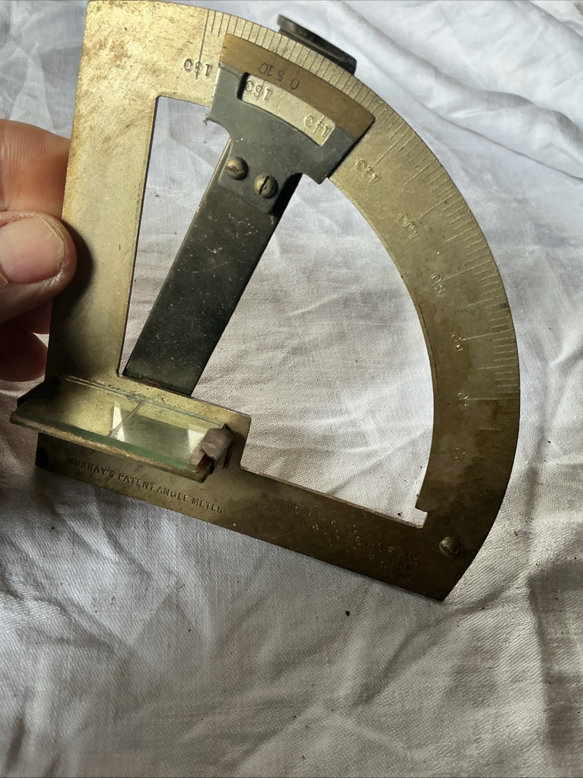 MURRAY'S PATENT ANGLE METER Engineering Brass W & J George Ltd London