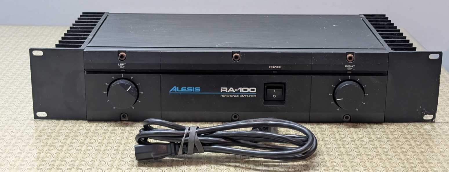 Alesis RA-100 Reference Amplifier for Rack Mount + Power Cord