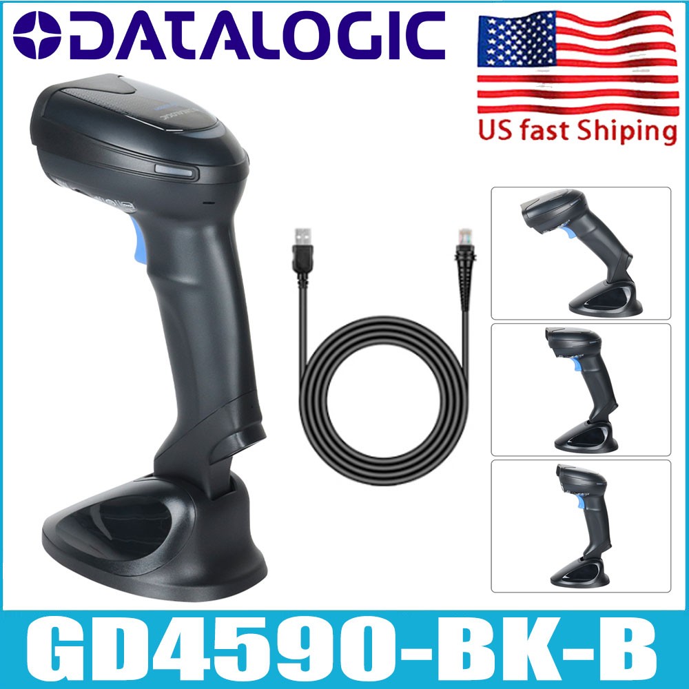 Datalogic Gryphon GD4590-BK-B All-in-One 1D 2D Barcode Scanner W/ USB Cable US