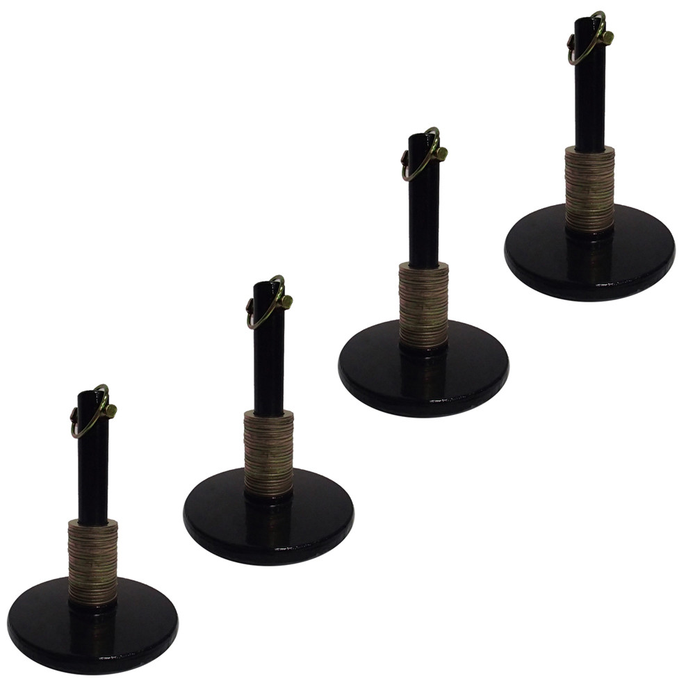 (4) 49067 Snow Plow Shoe Assembly Fits Western Plows 1" Rod 6’’ Disc 19 Washers