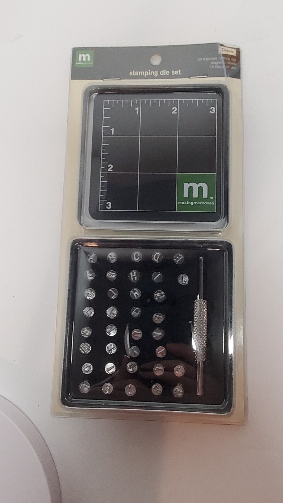 Making Memories 39pc Metal Stamping Die Set w/Alphabet & Numbers New Scrapbook
