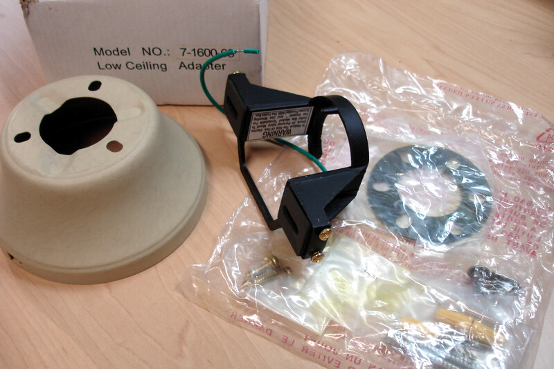 Low Ceiling Adapter for Ceiling Fans 5" Wide Functional