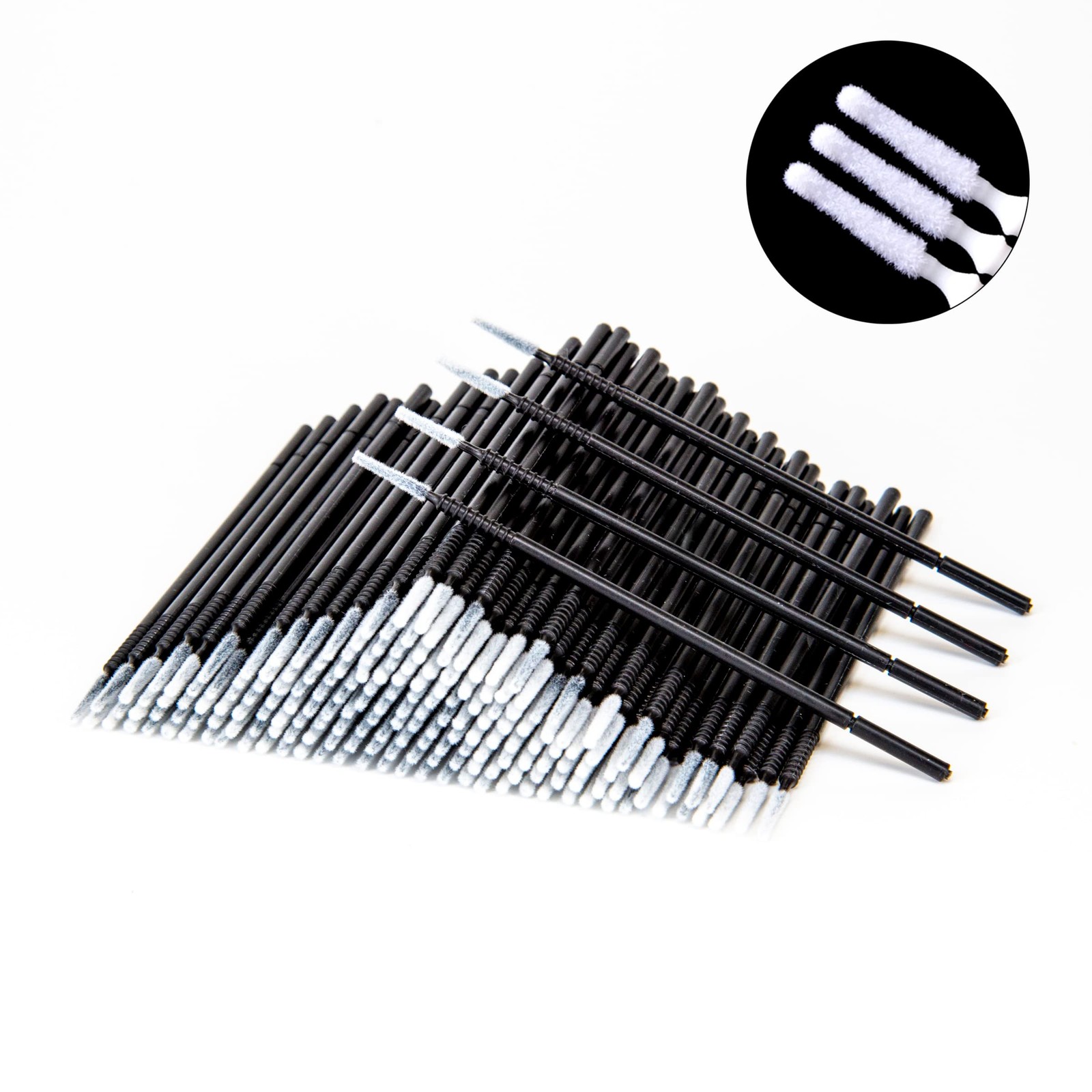 i-Laesh 200pcs Micro Brushes - Precision Microswabs 200 pcs, Black-Pro Grip
