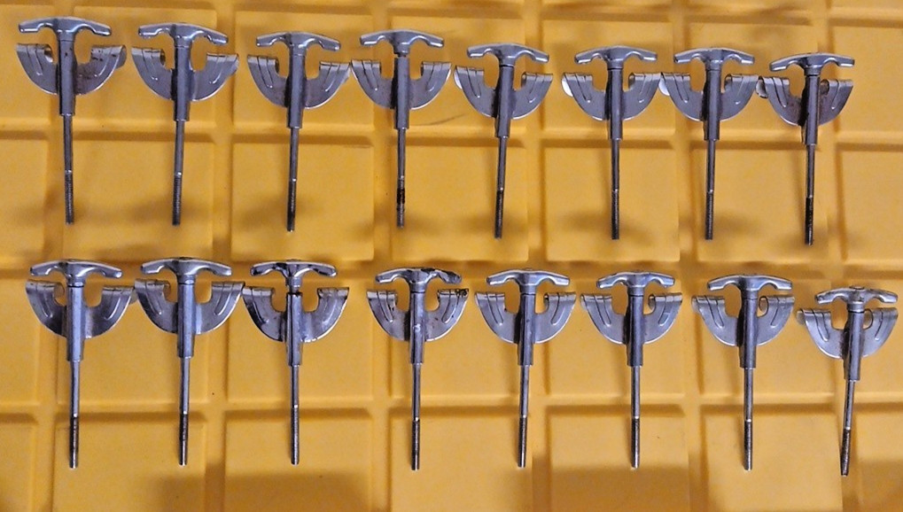 Ludwig Rocker Bass Drum Tension  T Rods & Claws SET OF 16