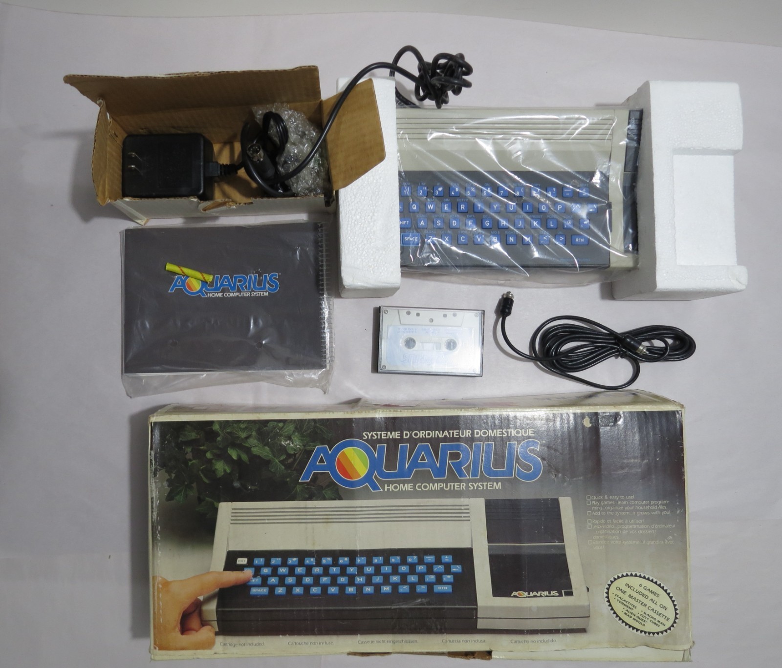 Aquarius Computer System 1982 Mattel Game Vintage New Open Box