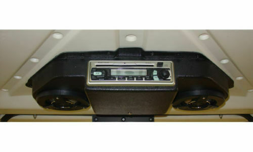 EZGO TXT GOLF CART RADIO CONSOLE - BLACK WIth Jensen Marine Speakers