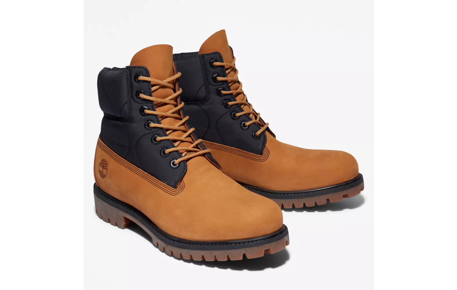 NIB MEN'S TIMBERLAND PREMIUM QUILTED BOOT Wheat Nubuck/Black NEW YEAR SALE!