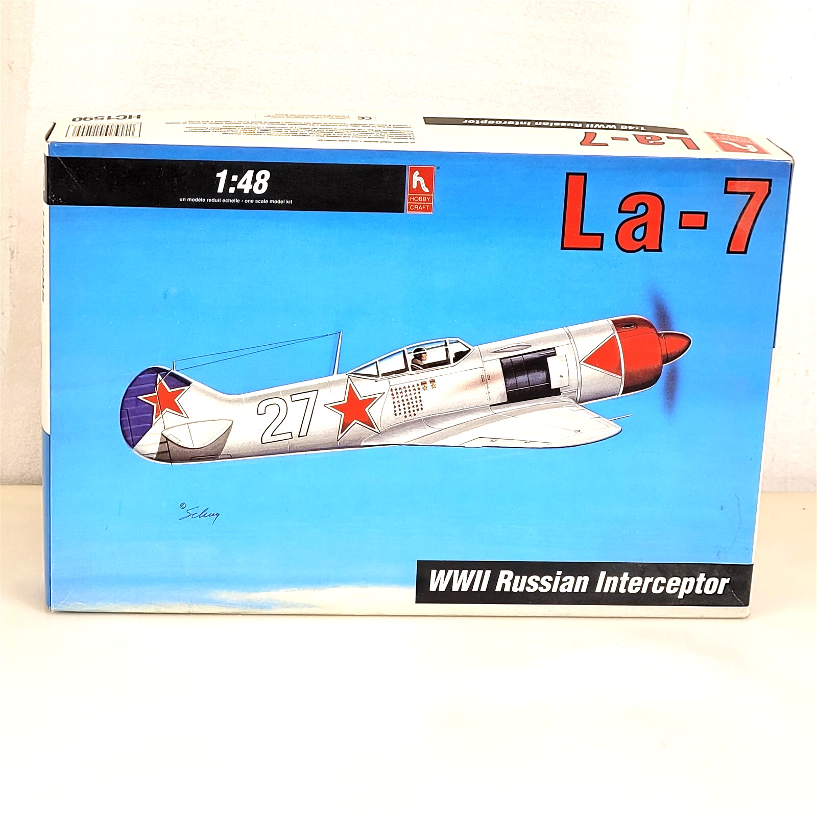 HOBBY CRAFT La-7 WWII Russian Interceptor 1:48 Kit CIB Unbuilt ~ T547
