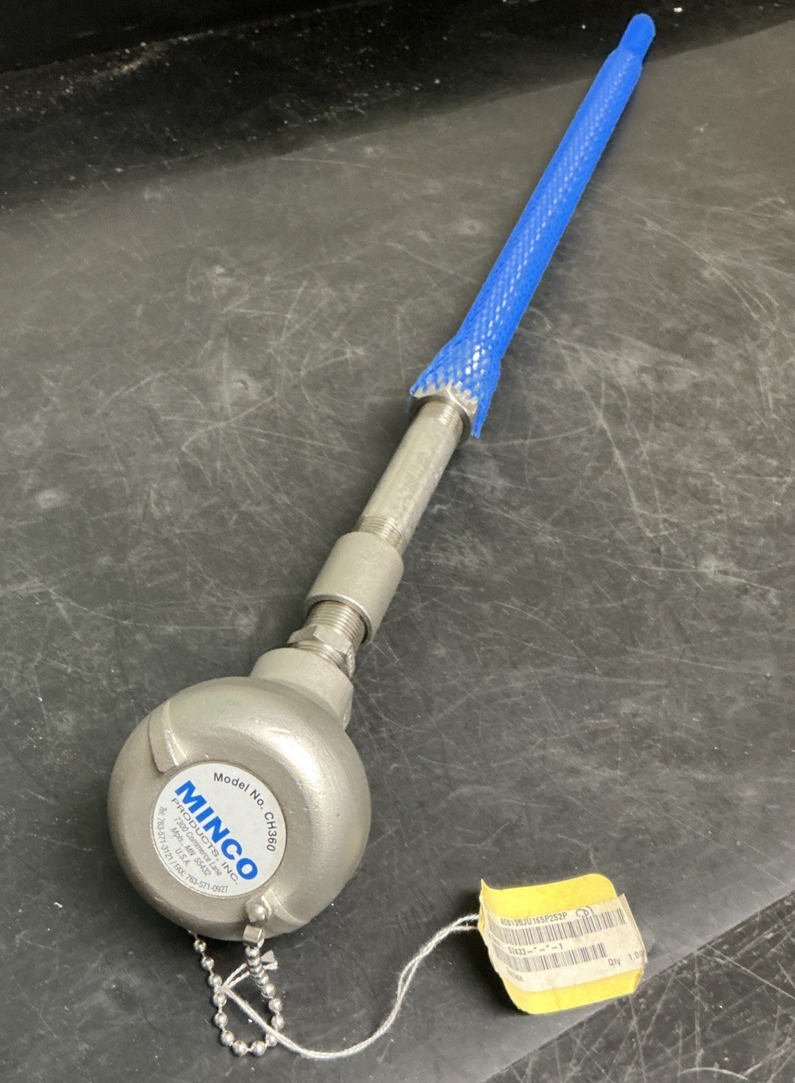 Minco CH360 Thermocoupler and Spring-loaded Thermowell Probe