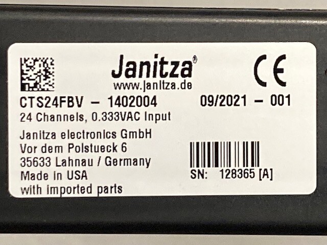 6-Pack Janitza Floating Interface Board 24 Channels CTS24FBV FAST FREE SHIPPING