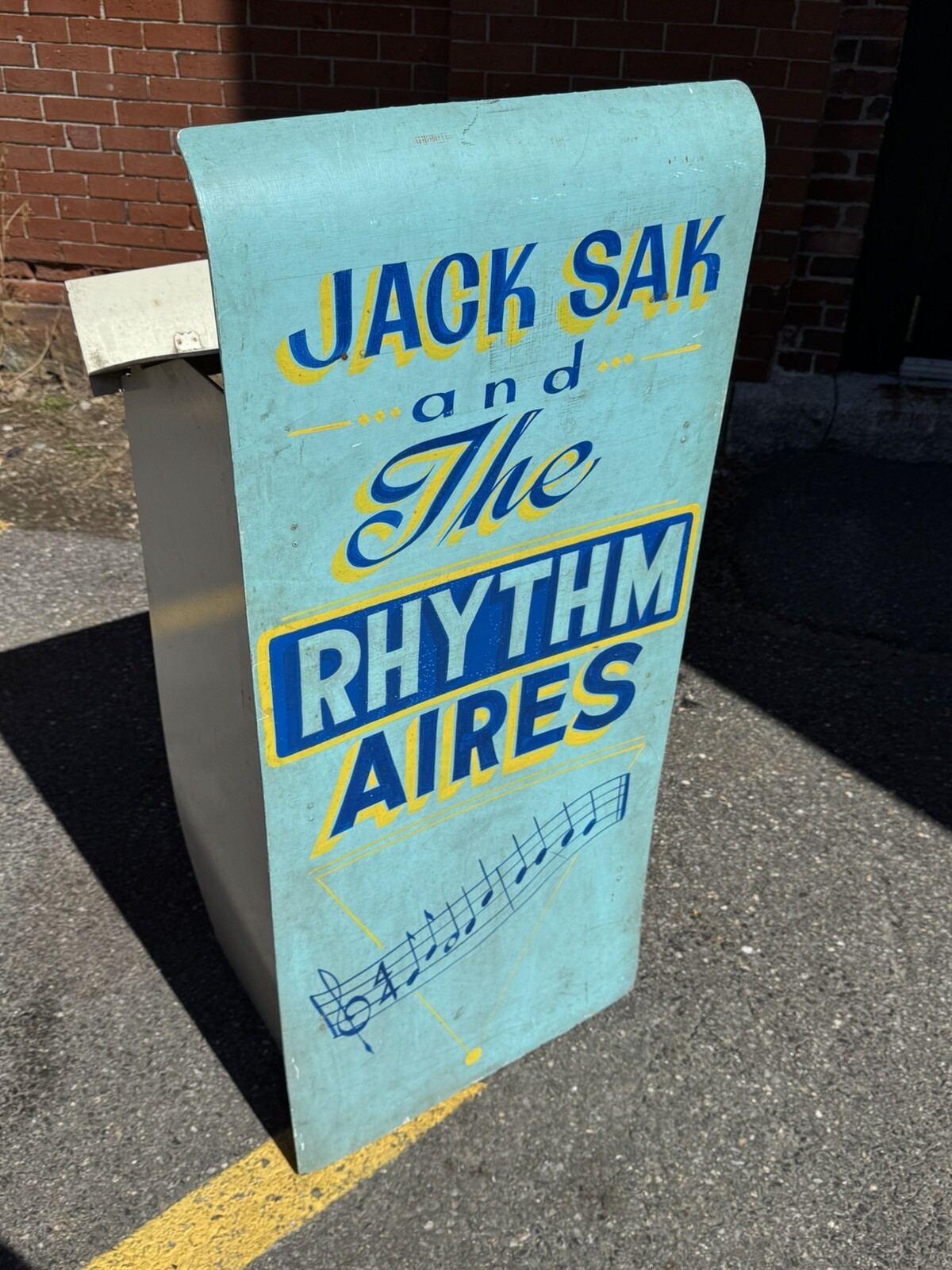 C.1955 JACK SAK & The Rhythm Aires TRAVELING BAND STAND Beauty-Fold Music Stand