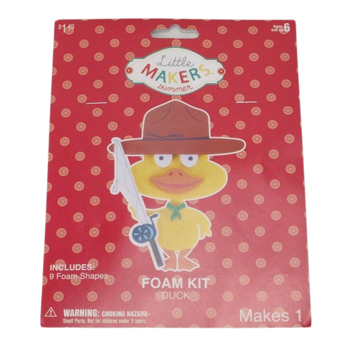 New Little Makers Duck Kit Foam Craft for Kids 6+