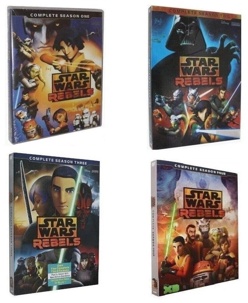 STAR WARS REBELS COMPLETE SERIES SEASONS 1-4  4-DVD NEW