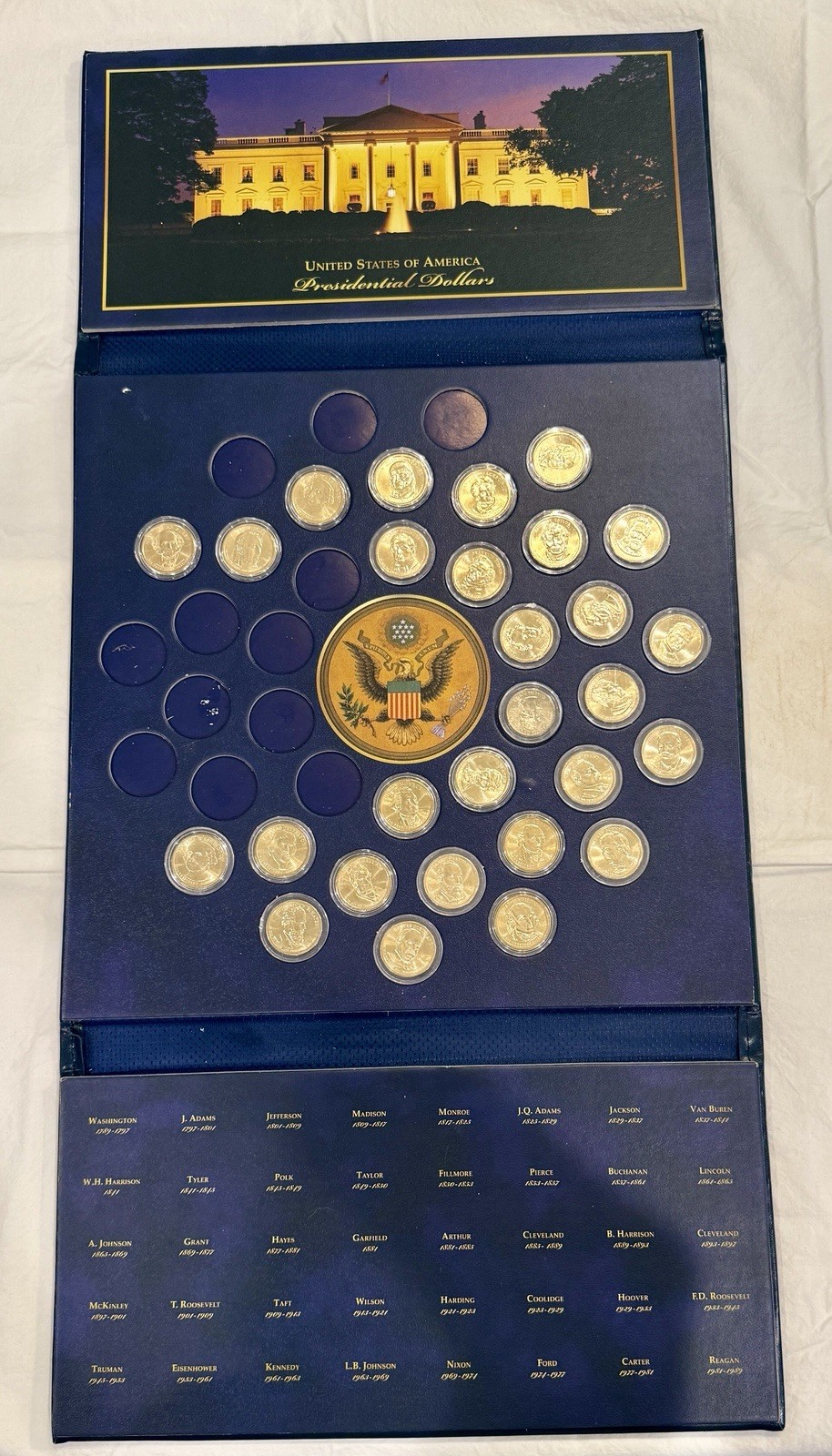 World Reserve Monetary Exchange Presidential Dollar Set w/ 28 $1 coins