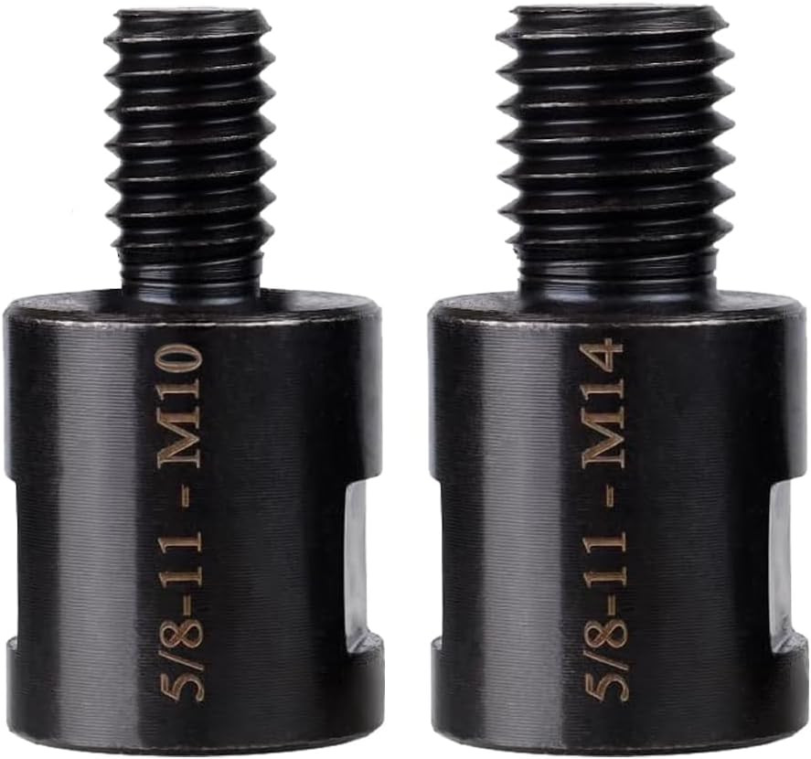 2Pcs Angle Grinder Converter Adapters 5/8"-11 Female to M14/M10 Male, Attachment