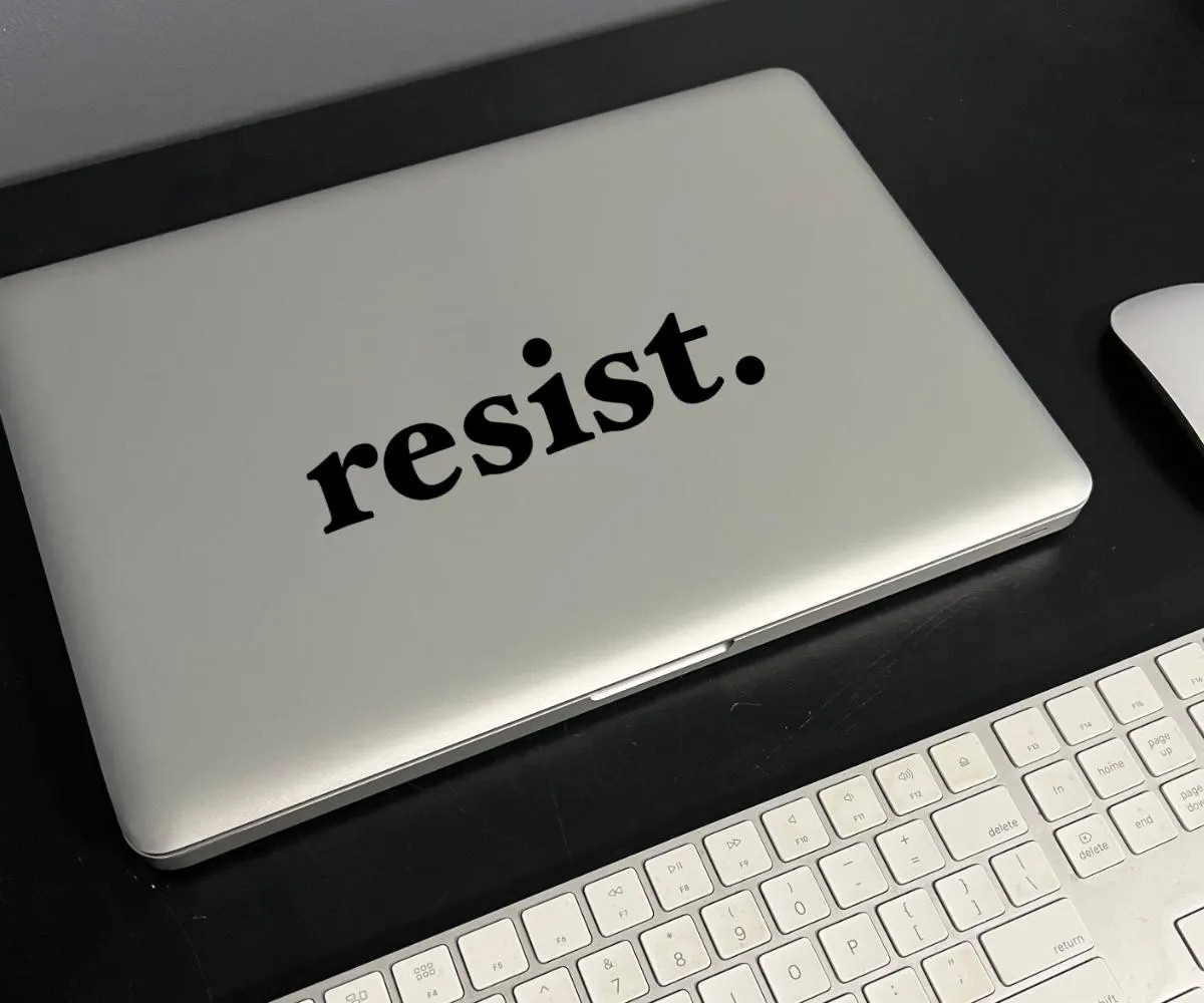 RESIST Vinyl Decal – Political Activism Sticker
