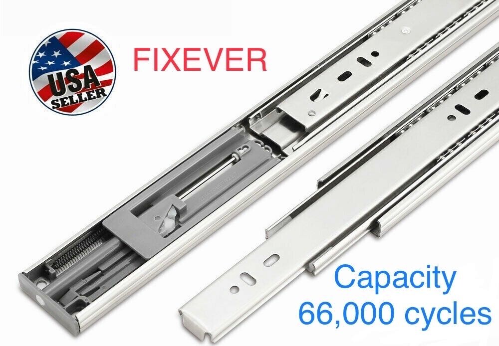 Heavy Duty Soft-Close Ball Bearing Drawer Slides Full Extension 100lb Capacity