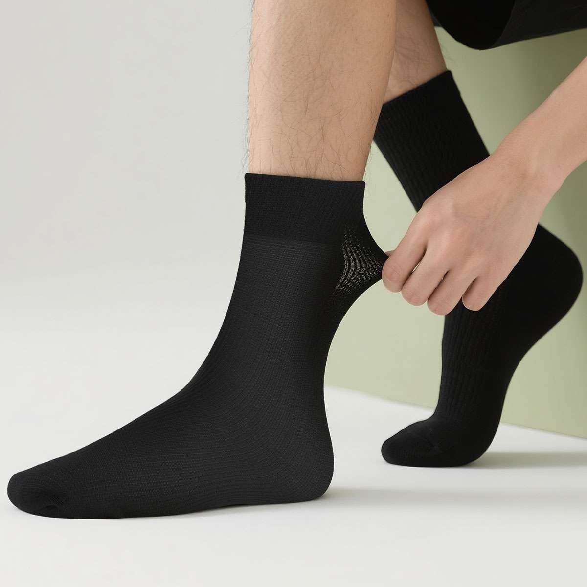 10Pairs Men's Dress Socks Thin Casual Fashion Crew Mid Calf FAST SHIPPING