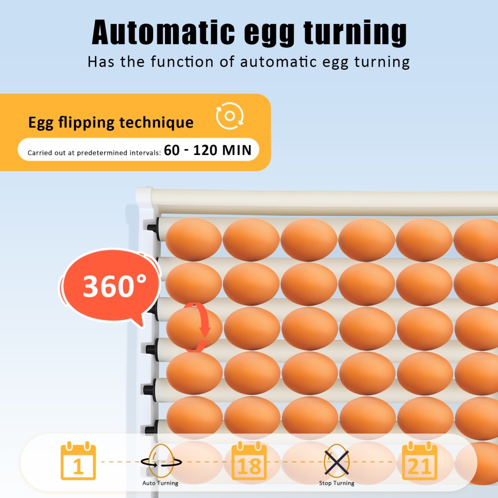 400 Egg Incubator Automatic Egg Turning & Temperature Control Digital Incubators