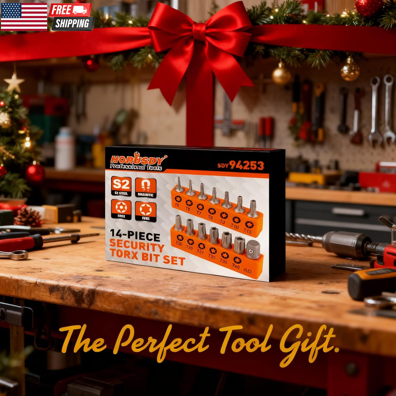 Torx Bit Set, 36Pcs Security Torx Bit Set,Tamper Proof Star Bits (T5-T40) for Im