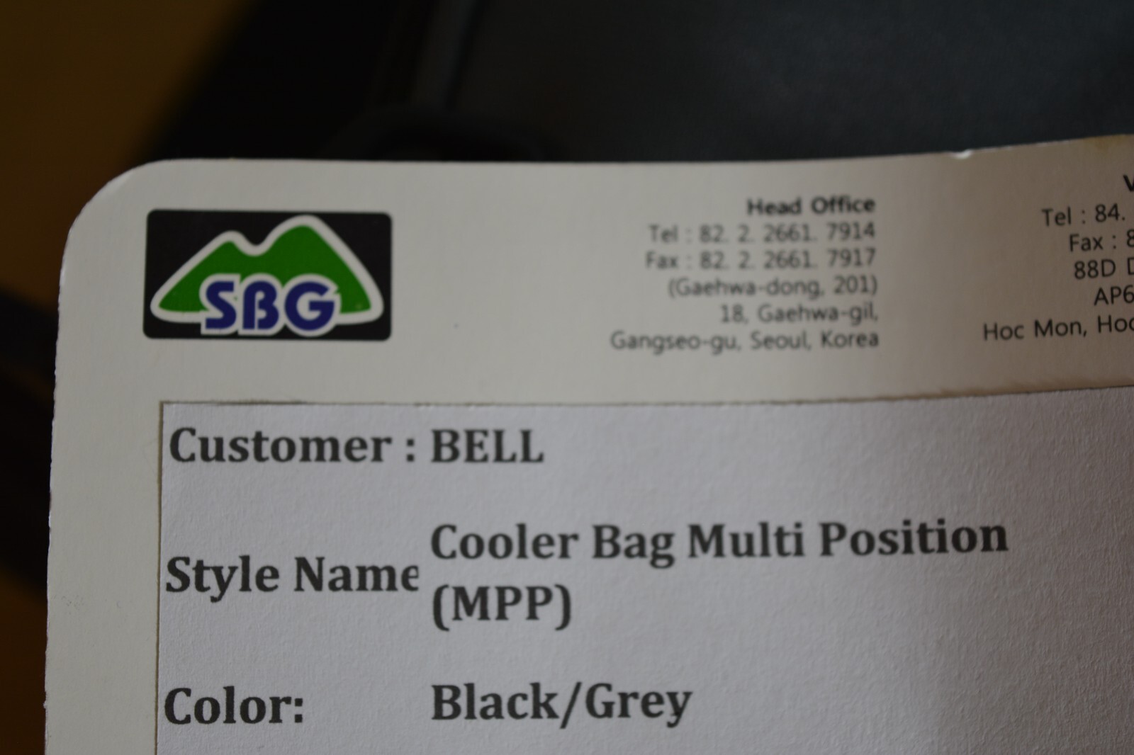New Bell Cooler Bag, MPP Multi position with strap Black/gray