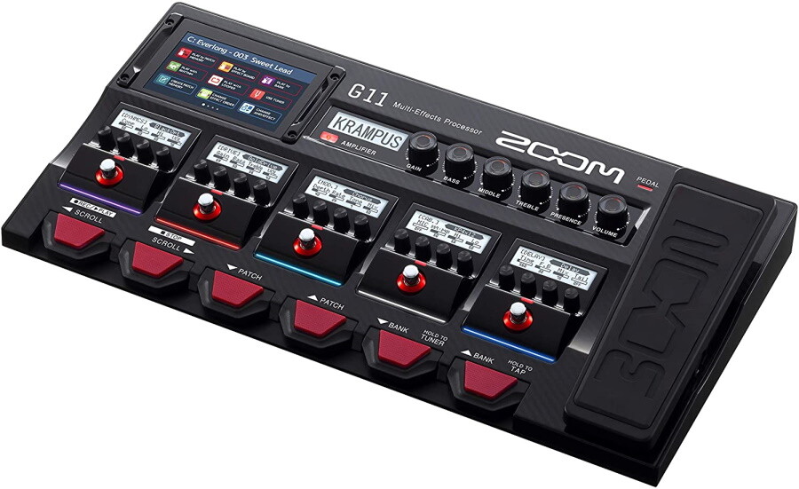 Zoom G11 Multi-Effects Processor With Expression Pedal, New!