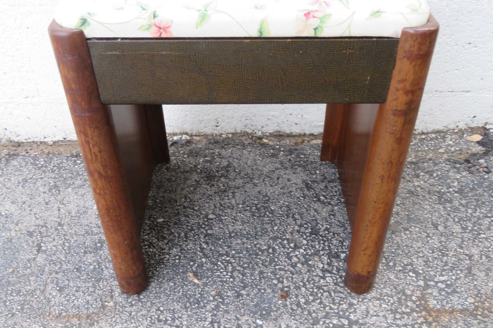 Art Deco Early 1900s Vanity Stool Bench Ottoman 5546