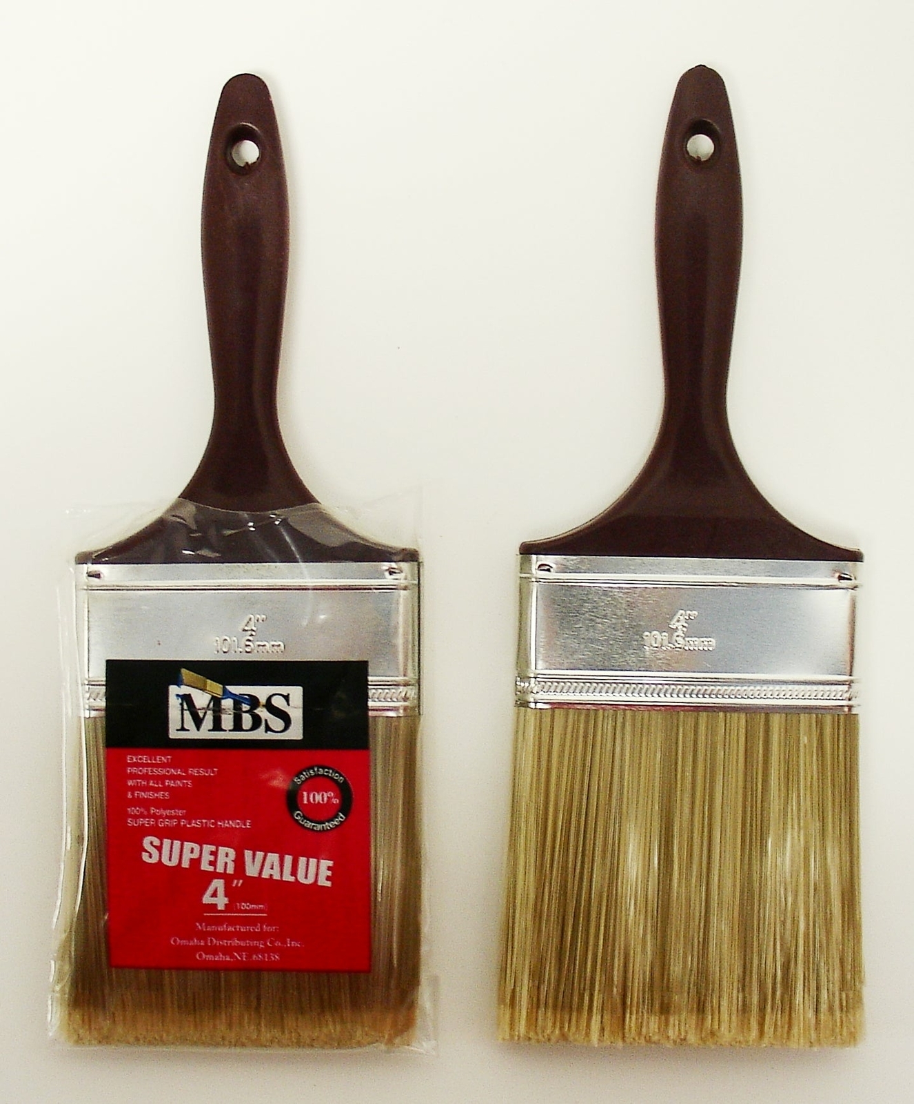 PAINT BRUSH 4" 100% POLYESTER FOR ALL PAINTS Value Series
