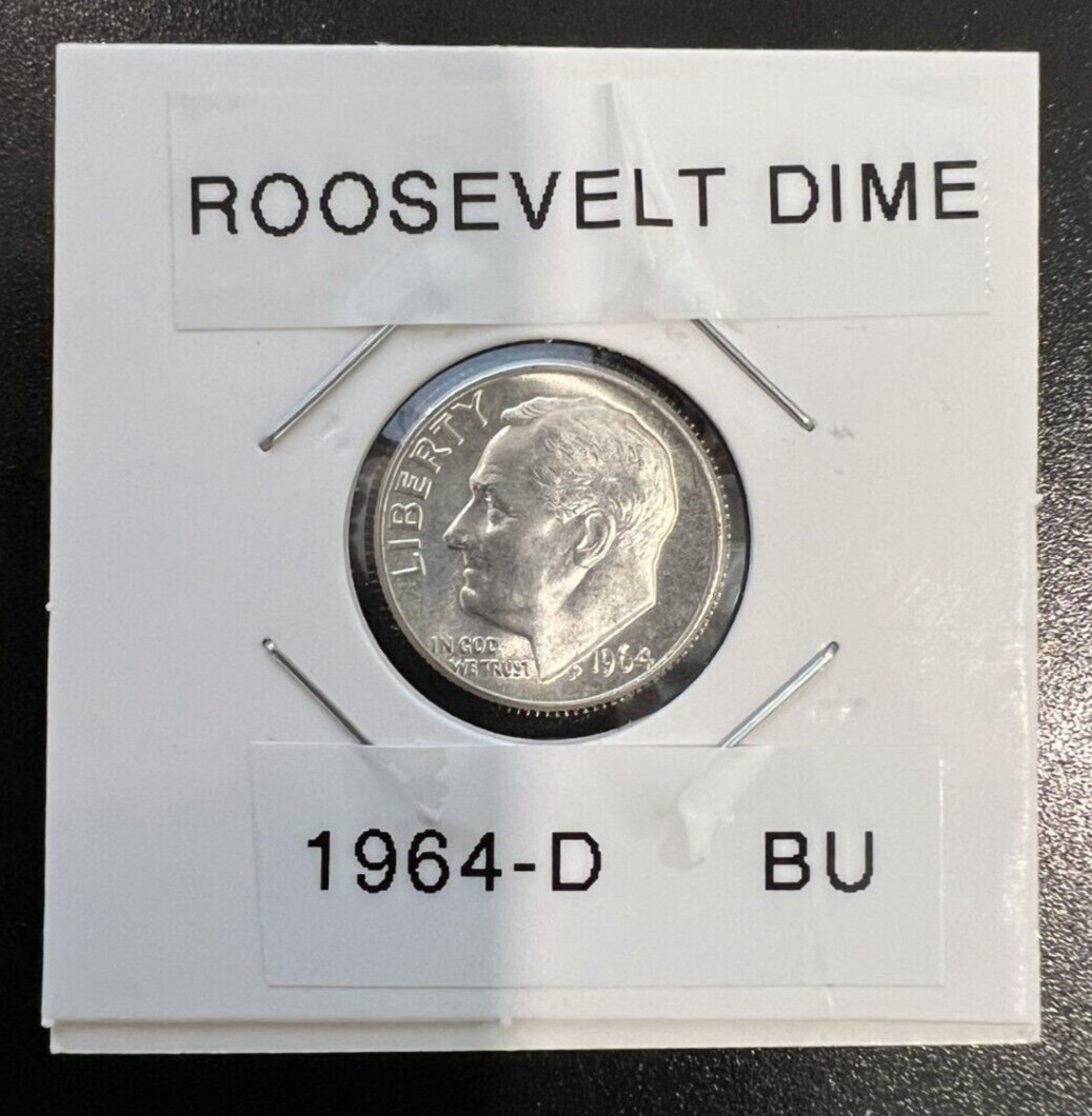 1964-D | Roosevelt | 10c | 90% Silver | BU | Per Coin Pricing | Lot 18