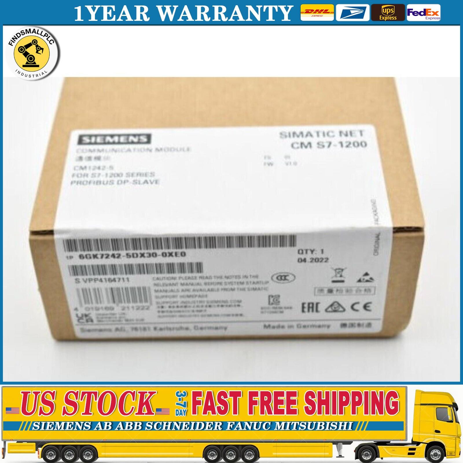 New Siemens 6GK7242-5DX30-0XE0 communications CM 1242-5 6GK7 242-5DX30-0XE0