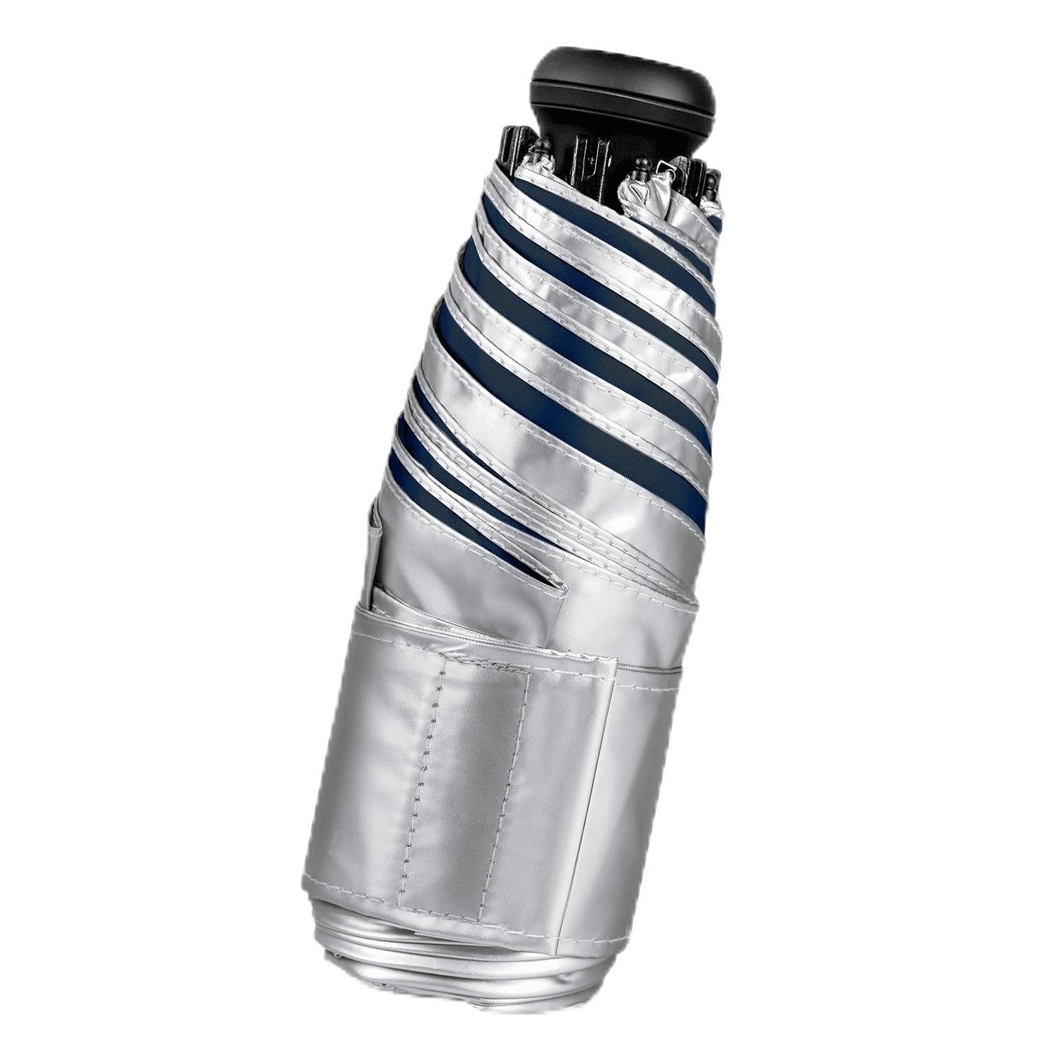Mini Travel Umbrella - UPF 50+ Sun Protection Fold 6.7inch, 04.Dark Blue