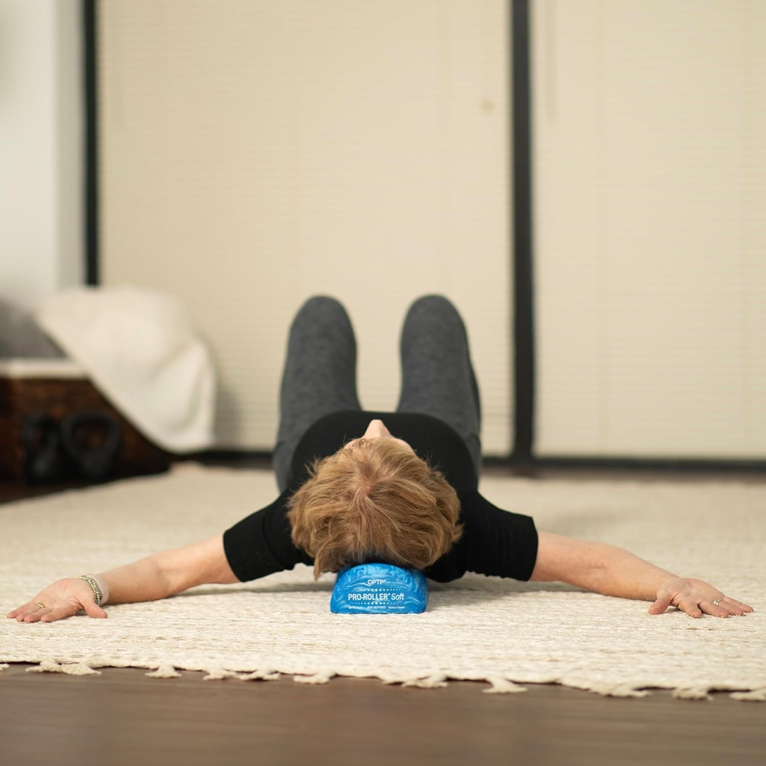 Pro-Roller Soft Foam Roller - Blue 36" for Pilates & Yoga