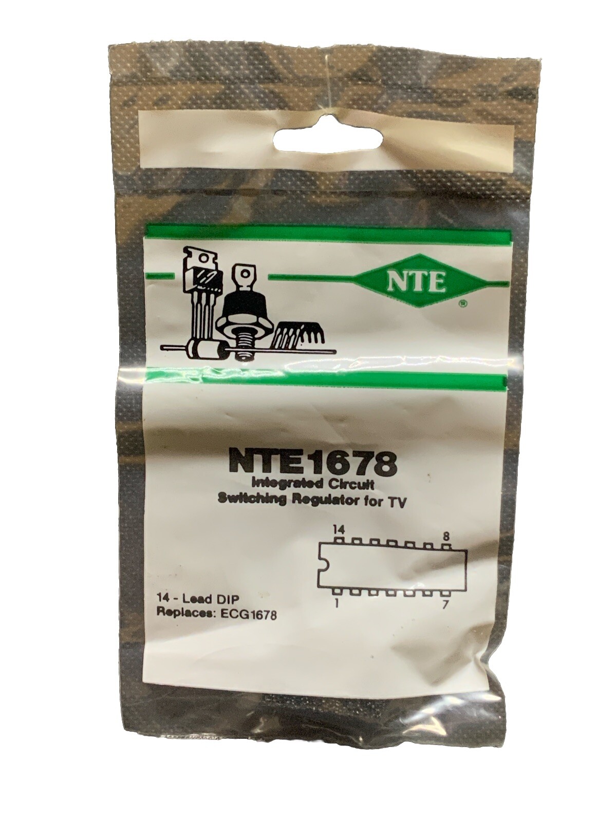 NTE1678 IC Switching Regulator For TV DIP14 Replaces ECG1678